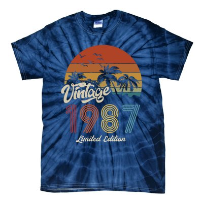 36th Birthday Vintage Limited Edition 1987 Tie-Dye T-Shirt