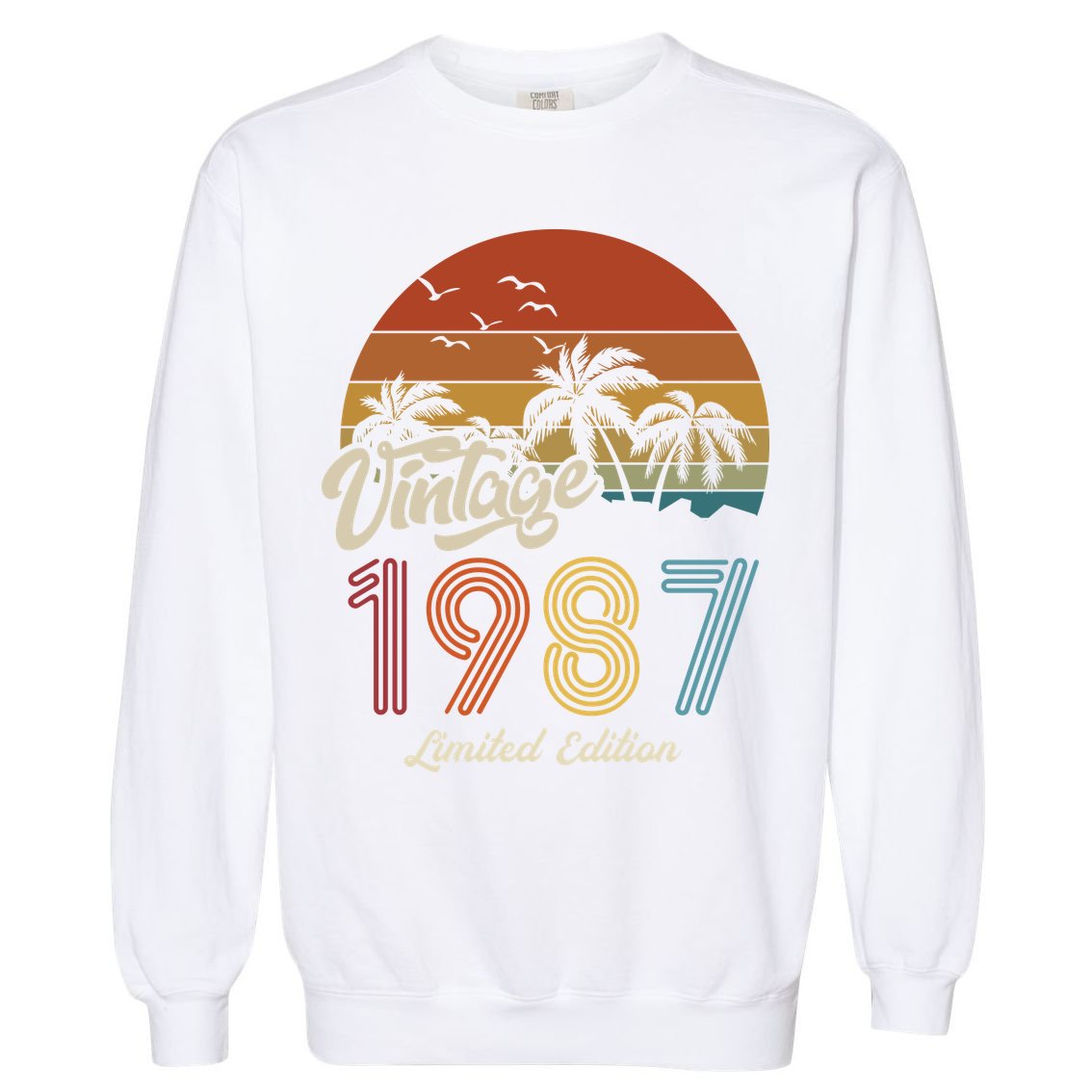36th Birthday Vintage Limited Edition 1987 Garment-Dyed Sweatshirt