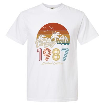 36th Birthday Vintage Limited Edition 1987 Garment-Dyed Heavyweight T-Shirt