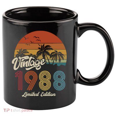 35th Birthday Vintage Limited Edition 1988 11oz C Handle Ceramic Mug
