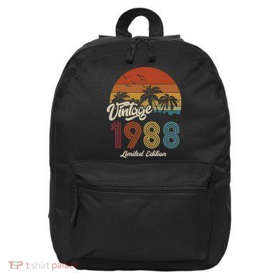 35th Birthday Vintage Limited Edition 1988 16 in Basic Backpack