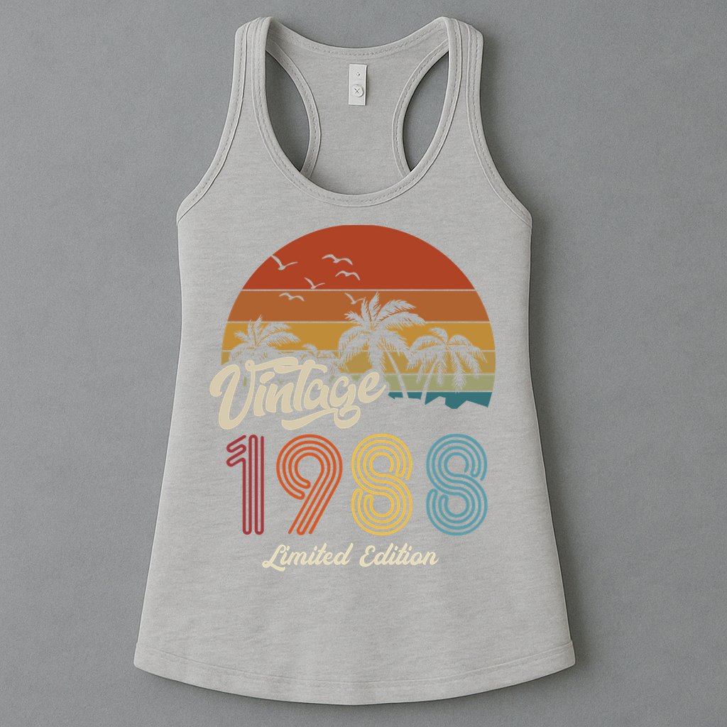35th Birthday Vintage Limited Edition 1988 Womens Tank Top
