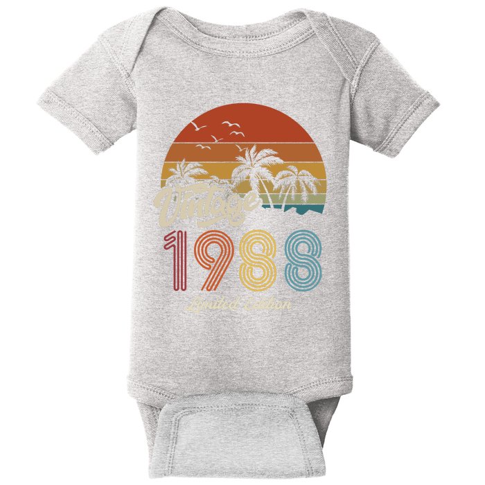 35th Birthday Vintage Limited Edition 1988 Baby Bodysuit