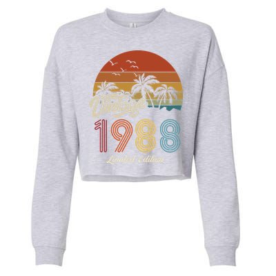 35th Birthday Vintage Limited Edition 1988 Cropped Pullover Crew