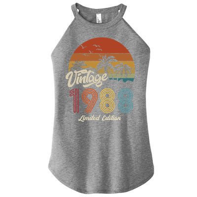 35th Birthday Vintage Limited Edition 1988 Women's Perfect Tri Rocker Tank