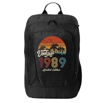 34th Birthday Vintage Limited Edition 1989 City Backpack