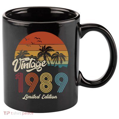 34th Birthday Vintage Limited Edition 1989 11oz C Handle Ceramic Mug