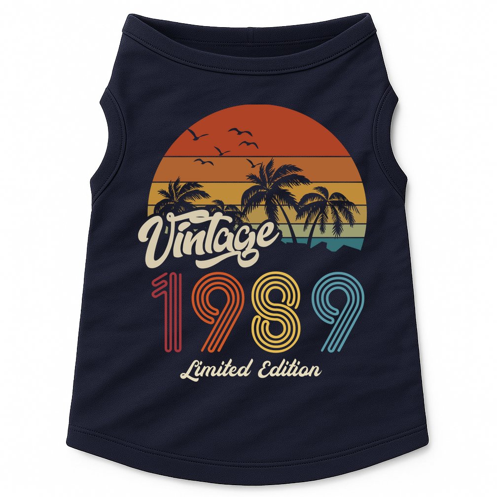 34th Birthday Vintage Limited Edition 1989 Doggie Tank