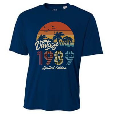 34th Birthday Vintage Limited Edition 1989 Cooling Performance Crew T-Shirt