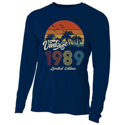 34th Birthday Vintage Limited Edition 1989 Cooling Performance Long Sleeve Crew