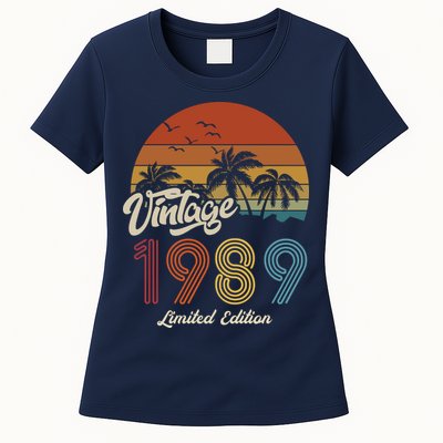 34th Birthday Vintage Limited Edition 1989 Womens T-Shirt
