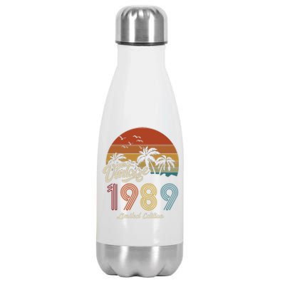 34th Birthday Vintage Limited Edition 1989 Stainless Steel Insulated Water Bottle