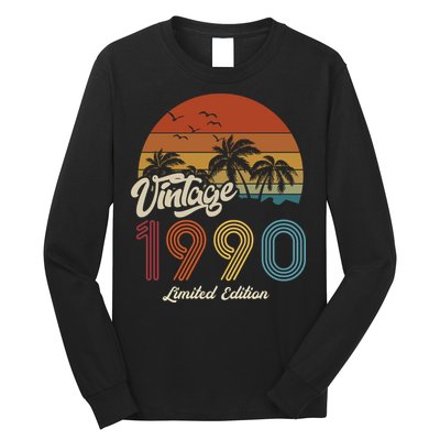 33rd Birthday Vintage Limited Edition 1990 Long Sleeve Shirt