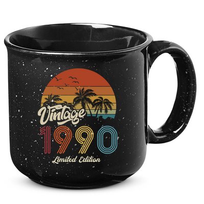 33rd Birthday Vintage Limited Edition 1990 15oz Campfire Ceramic Mug