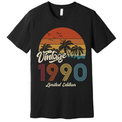33rd Birthday Vintage Limited Edition 1990 Premium T-Shirt