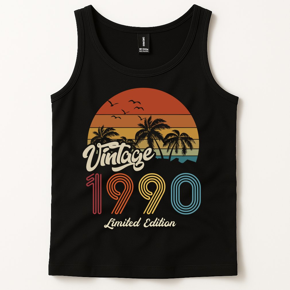 33rd Birthday Vintage Limited Edition 1990 Tank Top