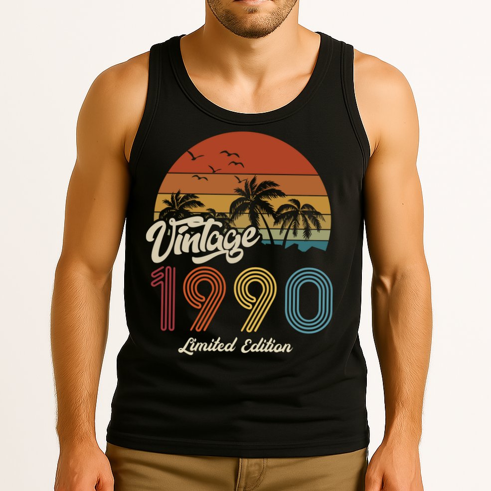 33rd Birthday Vintage Limited Edition 1990 Tank Top