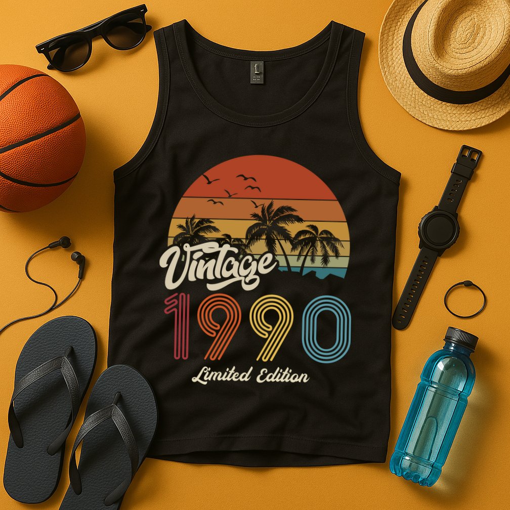33rd Birthday Vintage Limited Edition 1990 Tank Top