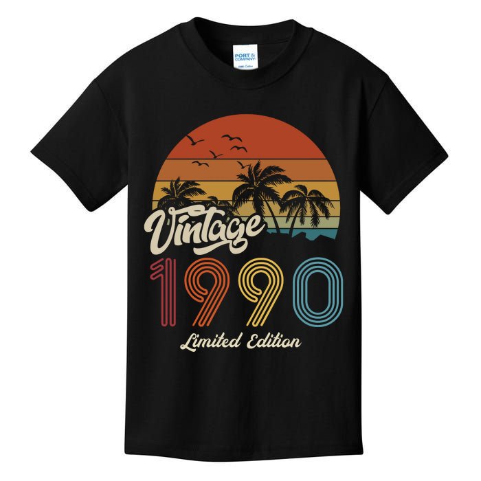 33rd Birthday Vintage Limited Edition 1990 Kids T-Shirt