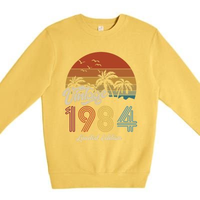 39th Birthday Vintage Limited Edition 1984 Premium Crewneck Sweatshirt