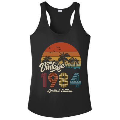39th Birthday Vintage Limited Edition 1984 Ladies PosiCharge Competitor Racerback Tank