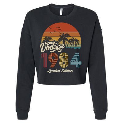 39th Birthday Vintage Limited Edition 1984 Cropped Pullover Crew