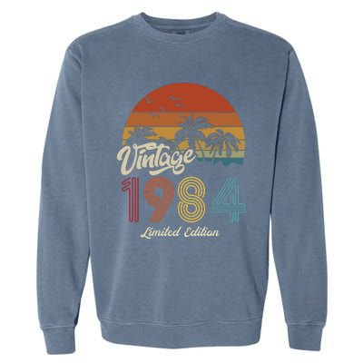 39th Birthday Vintage Limited Edition 1984 Garment-Dyed Sweatshirt