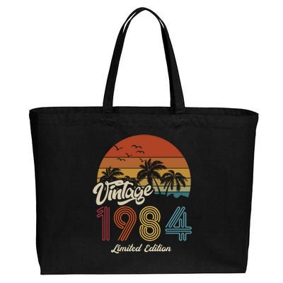 39th Birthday Vintage Limited Edition 1984 Cotton Canvas Jumbo Tote