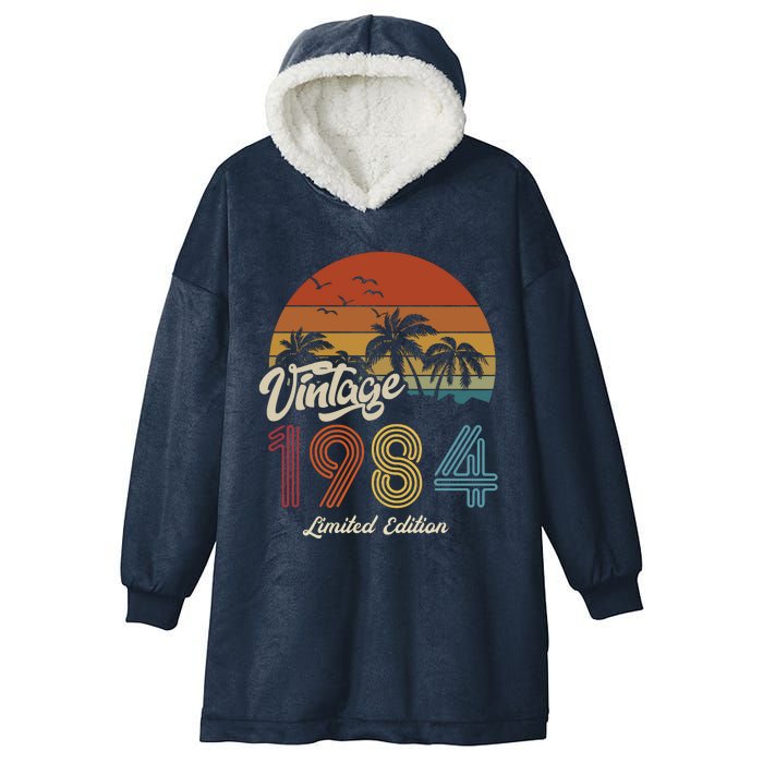 39th Birthday Vintage Limited Edition 1984 Hooded Wearable Blanket