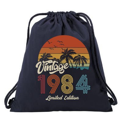 39th Birthday Vintage Limited Edition 1984 Drawstring Bag