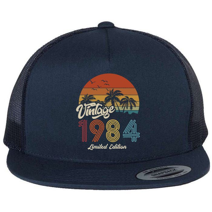 39th Birthday Vintage Limited Edition 1984 Flat Bill Trucker Hat