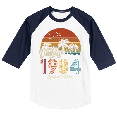 39th Birthday Vintage Limited Edition 1984 Baseball Sleeve Shirt