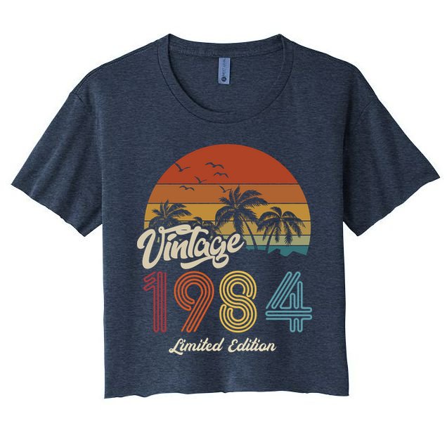 39th Birthday Vintage Limited Edition 1984 Crop Top