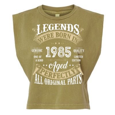 37rd Birthday Vintage Legends Born In 1985 Garment-Dyed Women's Muscle Tee