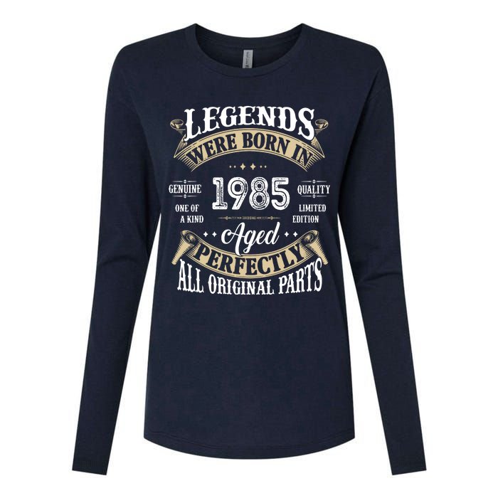 37rd Birthday Vintage Legends Born In 1985 Womens Cotton Relaxed Long Sleeve T-Shirt