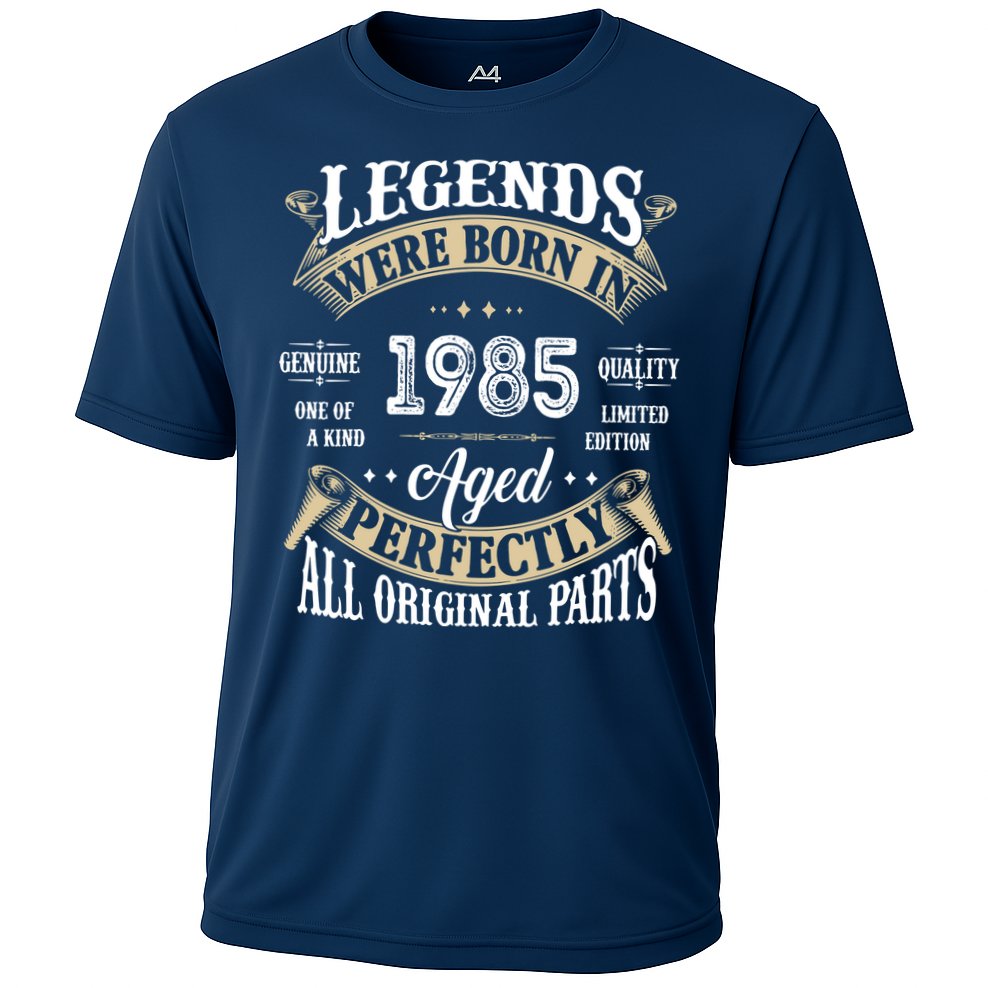 37rd Birthday Vintage Legends Born In 1985 Cooling Performance Crew T-Shirt