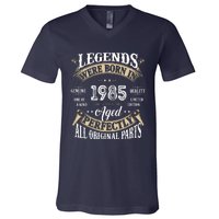 37rd Birthday Vintage Legends Born In 1985 V-Neck T-Shirt