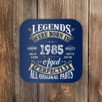 37rd Birthday Vintage Legends Born In 1985 Coaster