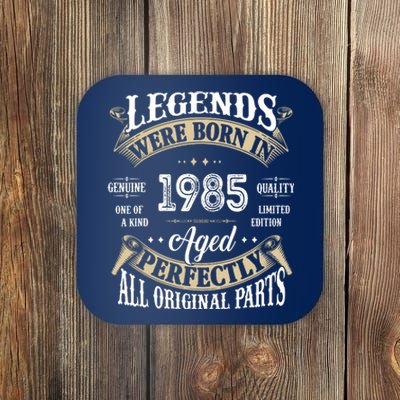 37rd Birthday Vintage Legends Born In 1985 Coaster