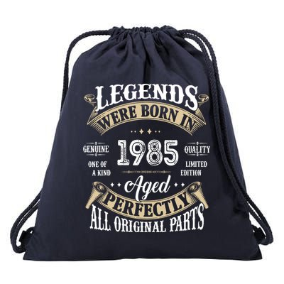 37rd Birthday Vintage Legends Born In 1985 Drawstring Bag