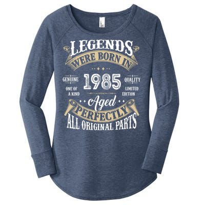 37rd Birthday Vintage Legends Born In 1985 Women's Perfect Tri Tunic Long Sleeve Shirt