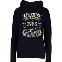 37rd Birthday Vintage Legends Born In 1985 Womens Funnel Neck Pullover Hood