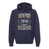 37rd Birthday Vintage Legends Born In 1985 Premium Hoodie