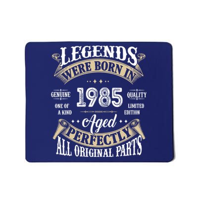 37rd Birthday Vintage Legends Born In 1985 Mousepad