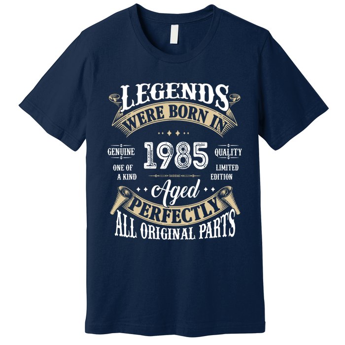 37rd Birthday Vintage Legends Born In 1985 Premium T-Shirt