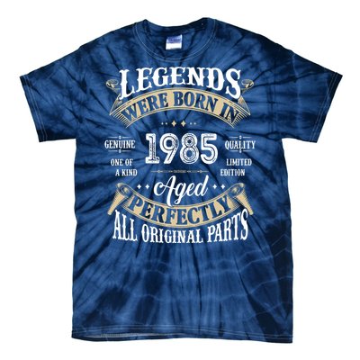 37rd Birthday Vintage Legends Born In 1985 Tie-Dye T-Shirt