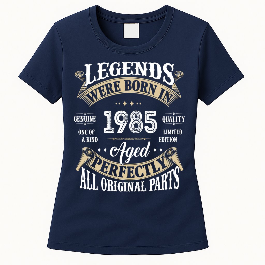 37rd Birthday Vintage Legends Born In 1985 Womens T-Shirt