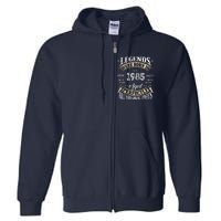 37rd Birthday Vintage Legends Born In 1985 Full Zip Hoodie