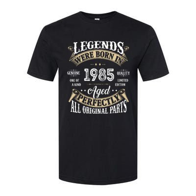 37rd Birthday Vintage Legends Born In 1985 Softstyle CVC T-Shirt