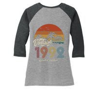 31st Birthday Vintage Limited Edition 1992 Women's Tri-Blend 3/4-Sleeve Raglan Shirt